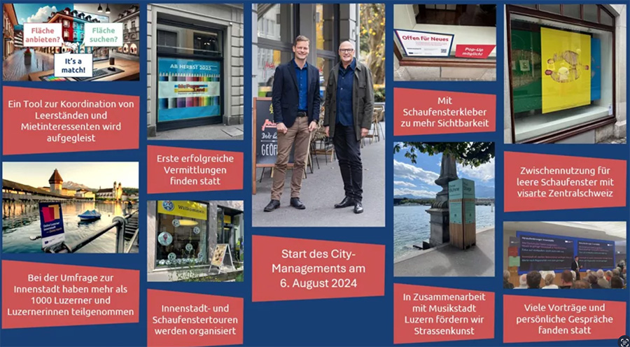 Ein Rückblick auf ein Jahr City-Management Luzern