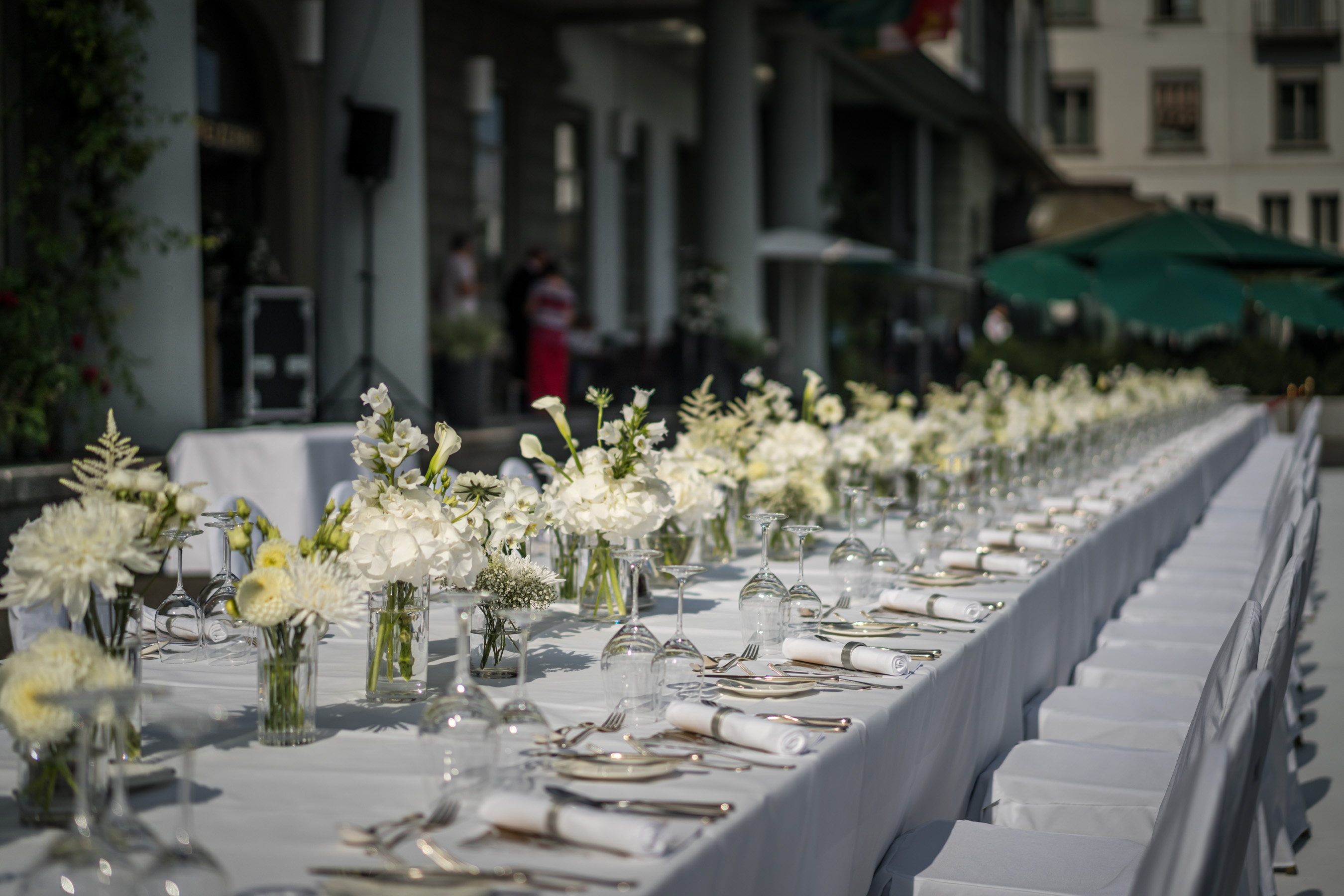 White Night vor dem Hotel Schweizerhof Luzern