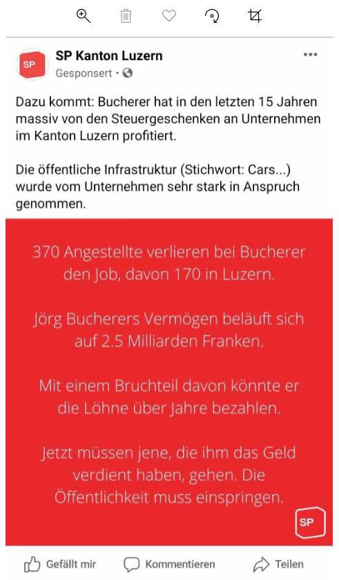 SP Kanton Luzern: Keine Arbeitsplätze mehr schaffen?